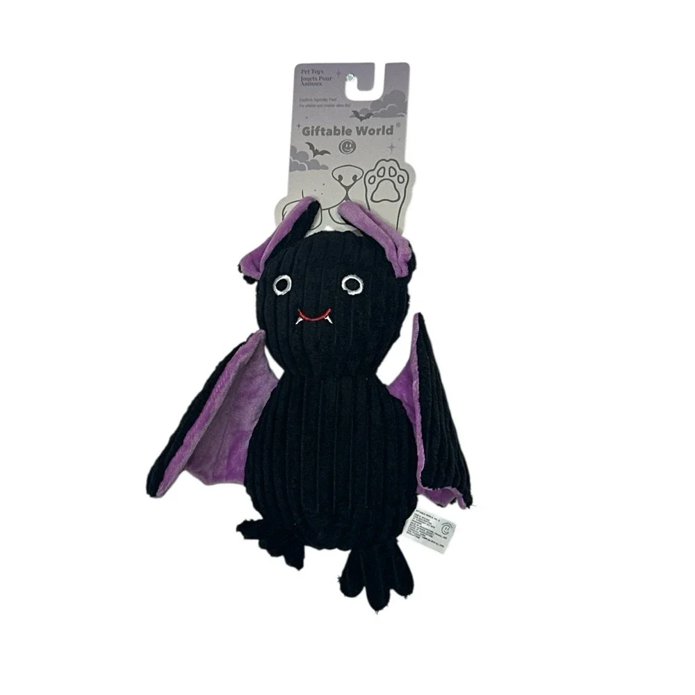 New Giftable World Halloween Dog Toy Bat Squeaker‎ Push Outdoor Gift